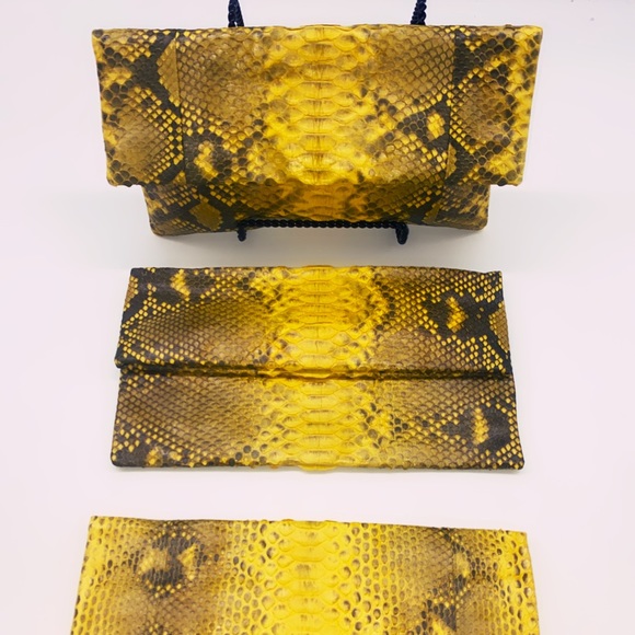 Rose City Python Clutch! Exotic Skin! - Picture 3 of 3